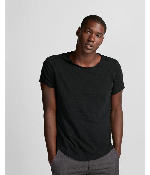 Express Mens Raw Edge Crew Neck Tee