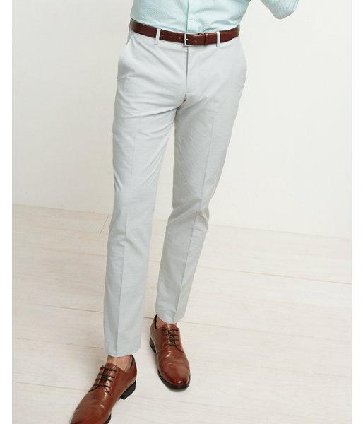 Express Mens Skinny Innovator Slub Dress Pant