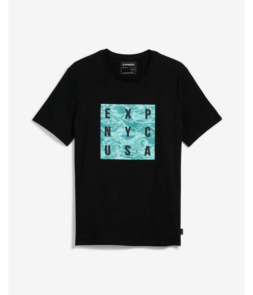 Express Mens Express Nyc Tropical Block Graphic Tee