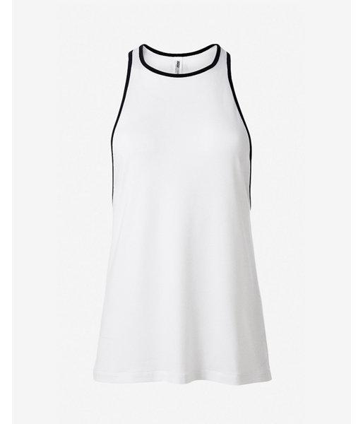 Express Womens White Exp Core Racerback Ringer Tank