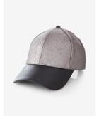 Express Womens (minus The) Leather Brim Metallic Baseball Hat