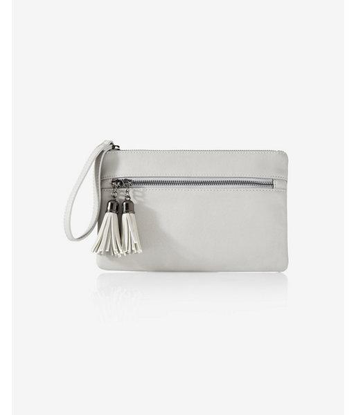 Express Womens Double Tassel Wristlet