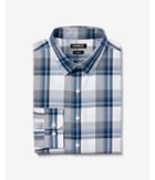 Express Mens Slim Non-iron Plaid Performance