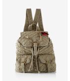 Express Quilted Embellished Drawstring Backpack