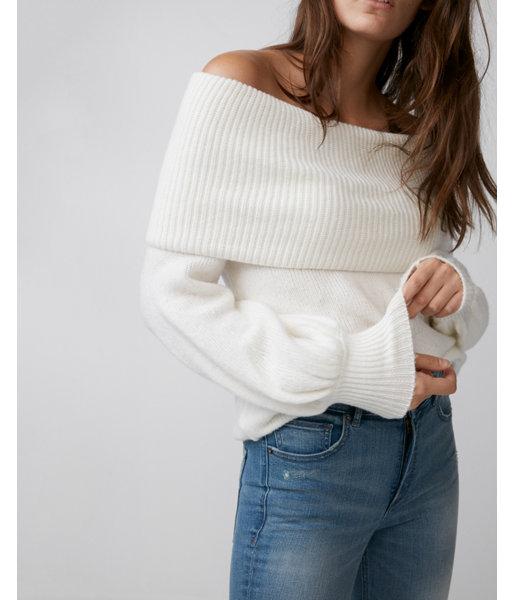 Express Womens Off The Shoulder Balloon Sleeve Tunic