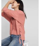 Express Oversized Lace-up Side Wedge