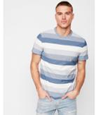 Express Mens Mini Stripe Short Sleeve Crew Neck Tee