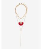 Express Womens Layered Evil Eye Tassel Y Necklace