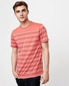 Express Mens Burnout Striped Crew Neck T-shirt