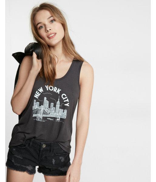 Express Womens New York City Scoop Neck Tank