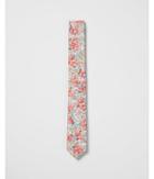 Express Mens Slim Flower Petal Liberty Fabric Cotton Tie
