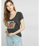 Express Womens Express One Eleven Bring Me Champagne Tee