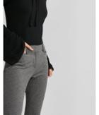 Express Womens Mid Rise Houndstooth Barely Boot Columnist Pant