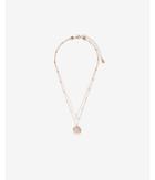 Express Womens Cut-out Disc Pendant Necklace