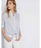 Express Womens Tie-front Button Down