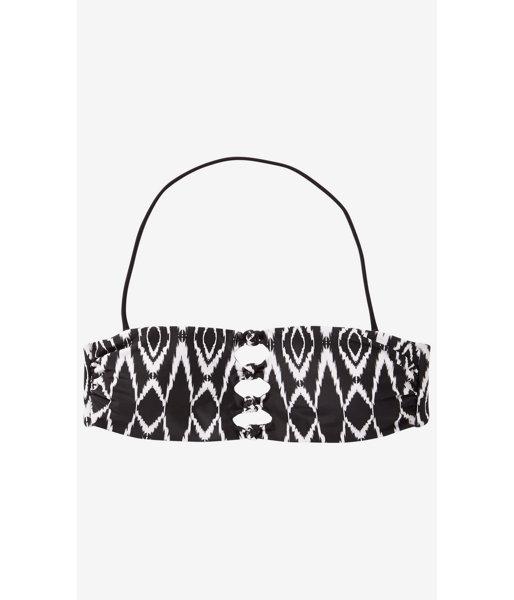 Express Women's Swim Ikat Print Knotted Bandeau