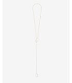 Express Womens Pave Teardrop Y-neck Necklace