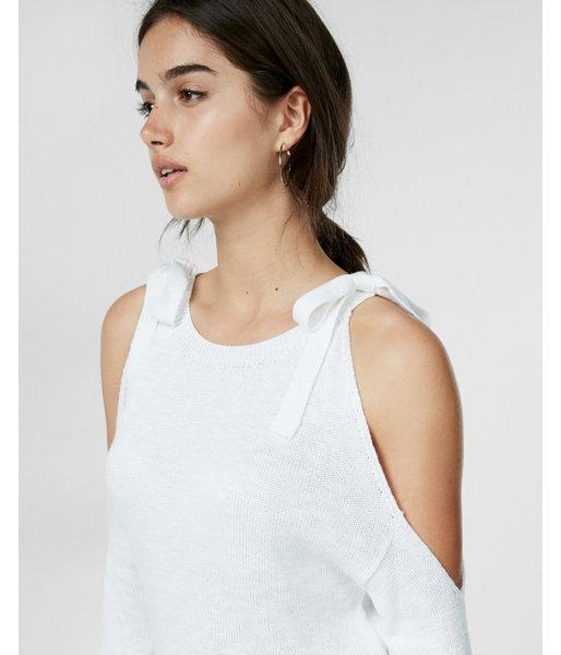 Express Ribbon Tie Cold Shoulder