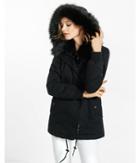 Express Womens Faux Fur Hooded Parka