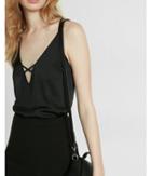 Express Womens Lace Back Cross Front Tank Top