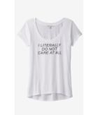 Express Women's Tees Express One Eleven Don't Care Graphic Tee