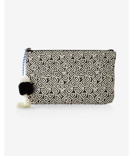 Express Womens Geometric Print Pouch
