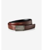 Express Mens 2-in-1 Reversible Leather Textured Plaque Belt