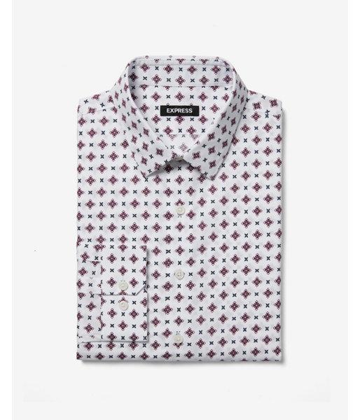 Express Mens Slim Paragon Print Cotton Dress