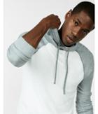 Express Color Blocked Textured Hoodie