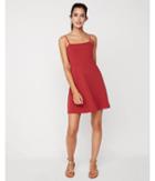 Express Womens Adjustable Strap Fit And Flare Dress
