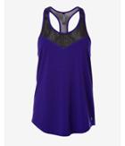 Express Womens Purple Mesh Inset Exp Core Relaxed Tank