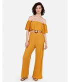 Express Womens Off The Shoulder Flounce Jumpsuit