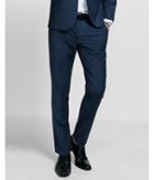 Express Skinny Innovator Navy Blue Performance Stretch Wool Blend