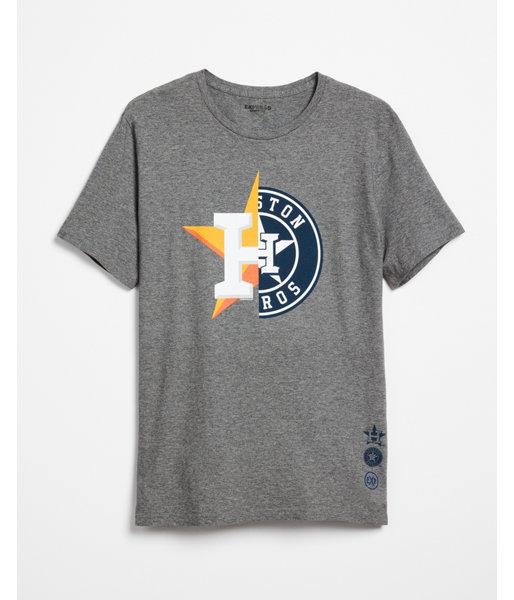 Express Mens Houston Astros Crew Neck Tee
