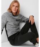 Express Mens Marled Knit Crew Neck Tee