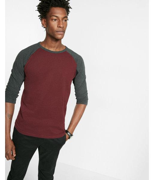Express Color Block Baseball Tee