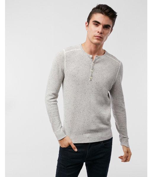 Express Mens Cotton Henley