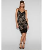 Express Womens Embellished Floral Lace Cami Dress