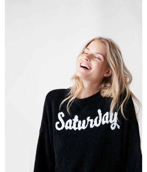 Express Womens Velour Saturday Pullover