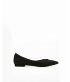 Express Womens Pom Pointed Toe Flats