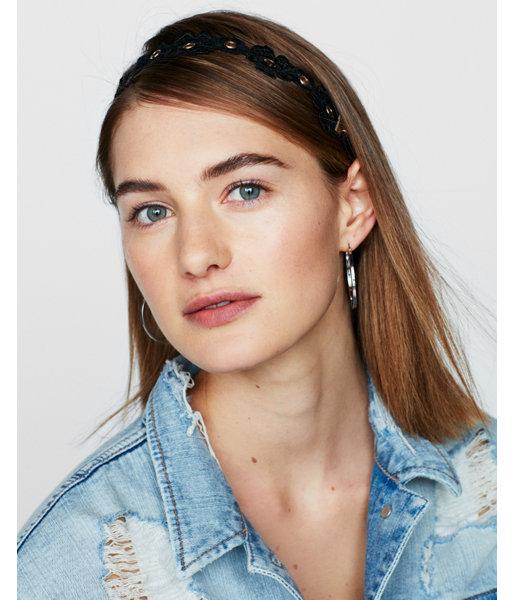 Express Womens Natasha Lace Flower Headband