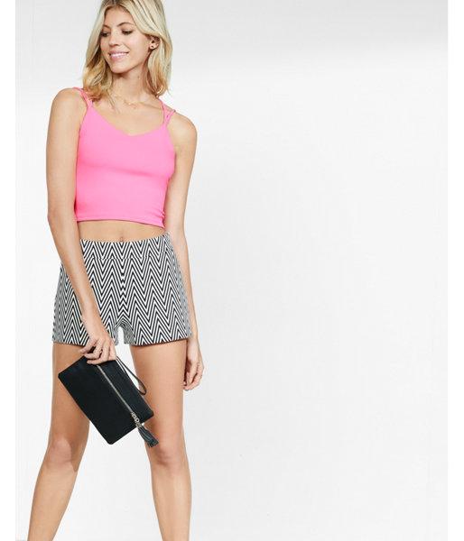 Express Womens Strappy Back Cropped Cami