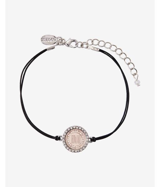 Express Womens Rose Gold M Initial Etched Disc Bracelet