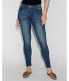 Express Womens Mid Rise Faded Stretch Jean