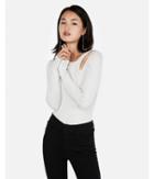 Express Womens Express One Eleven Ribbed Cut-out Top
