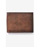 Express Men's Accessories Brown Distressed Bifold Wallet