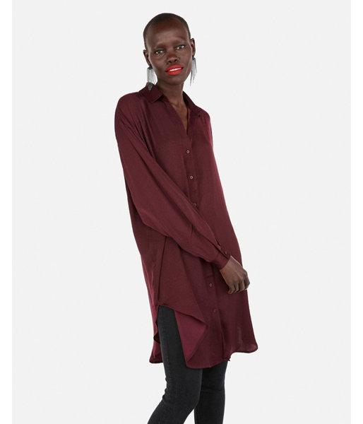 Express Womens Oversized Button Up