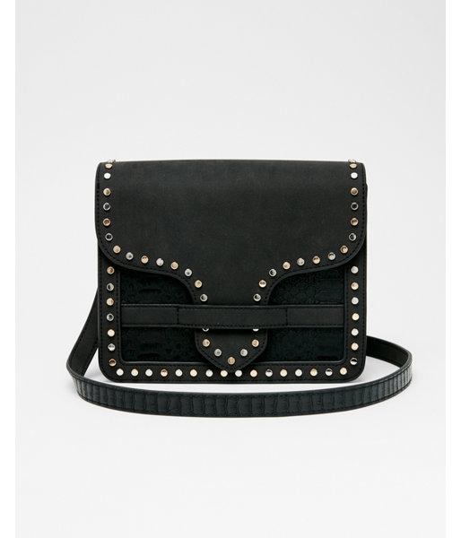 Express Womens Studded Trim Cross Body Bag