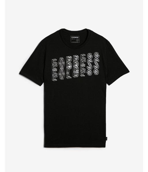 Express Mens Rising Logo Graphic Tee