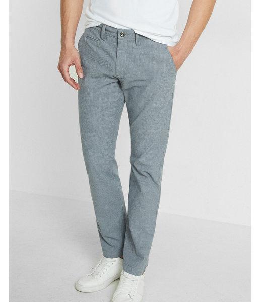 Express Slim Fit Micro Print Chino Pant